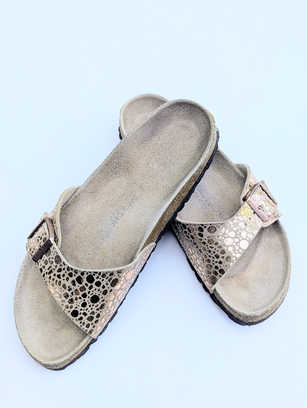 Birkenstock Madrid Copper Crackle Women's Sandals EU39 Fit Like US 8.5-9